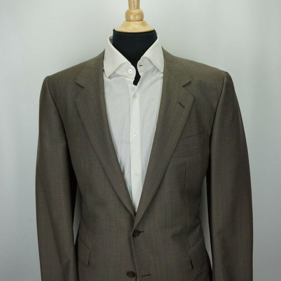 Brioni Gray Multicolor Wool Mohair Sport Coat